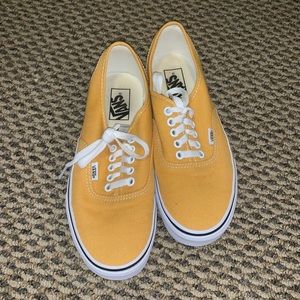 Vans Authentic Sneaker - yellow, size 9